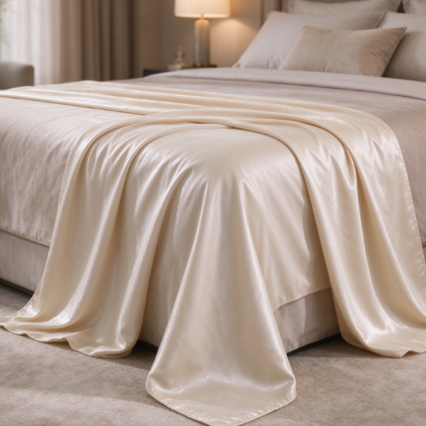 Cream Bed Runner