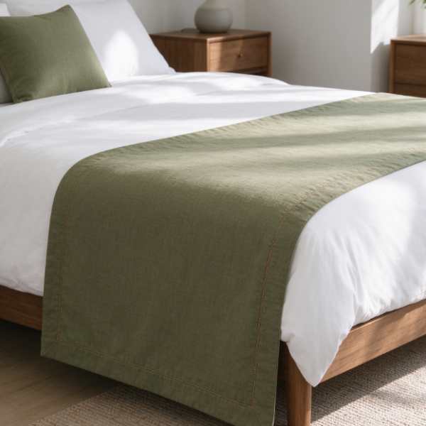 Green Bed Runner